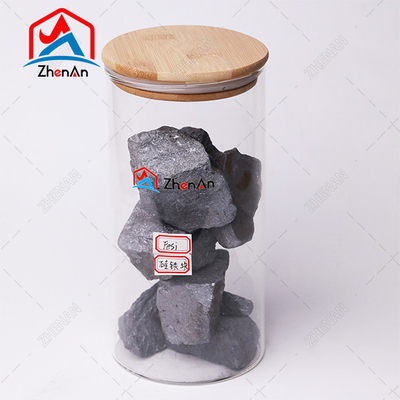 استفاده از آهن ریخته شده FeSi Lump 75 72 10-50mm 50-100mm فلز سیلیکون 75% 72% فلز سیلیکون