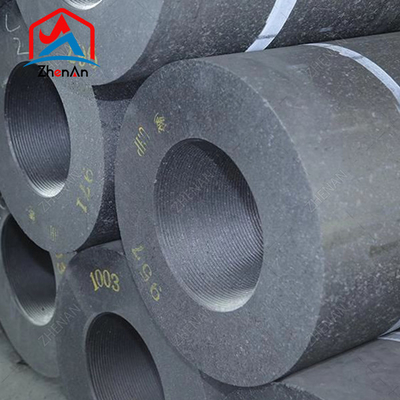 الکترود های گرافیتی کربن 300mm 600mm HP با نوک سینه الکترود گرافیتی برای کوره قوس الکتریکی