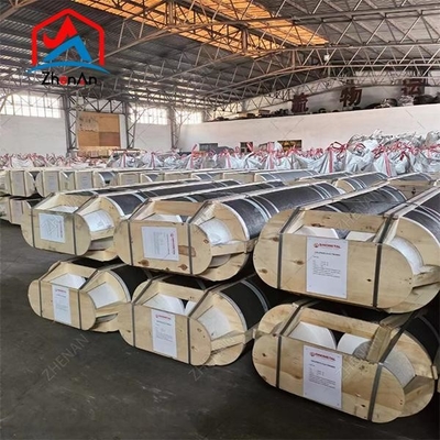 محصولات گرافیتی الکترود کربن UHP/HP/RP Dia 350mm الکترود گرافیتی با نوک برای Lf یا Eaf