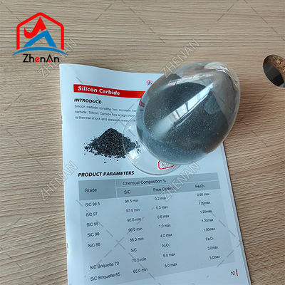 خرد کردن مواد غیر آهنین کربید سیلیکون سیاه خالص Sic-88 پودر