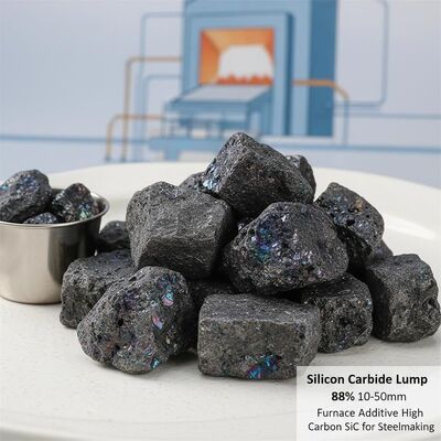 88% Purity Silicon Carbide Lump 10-50mm for Steelmaking Deoxidizer and Furnace Additive