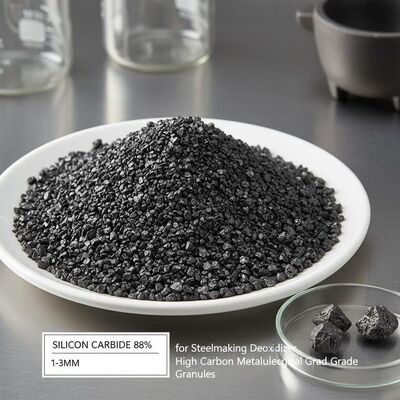 کربید سیلیکون با کربن بالا 88٪ دانه های 1-3mm برای ضد اکسید کننده فولاد