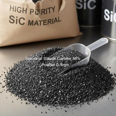 پودر کربید سیلیکون خالص 88٪ 0-1mm برای دی اکسیداسیون فولادی کارآمد و کاربردهای آتش گیر
